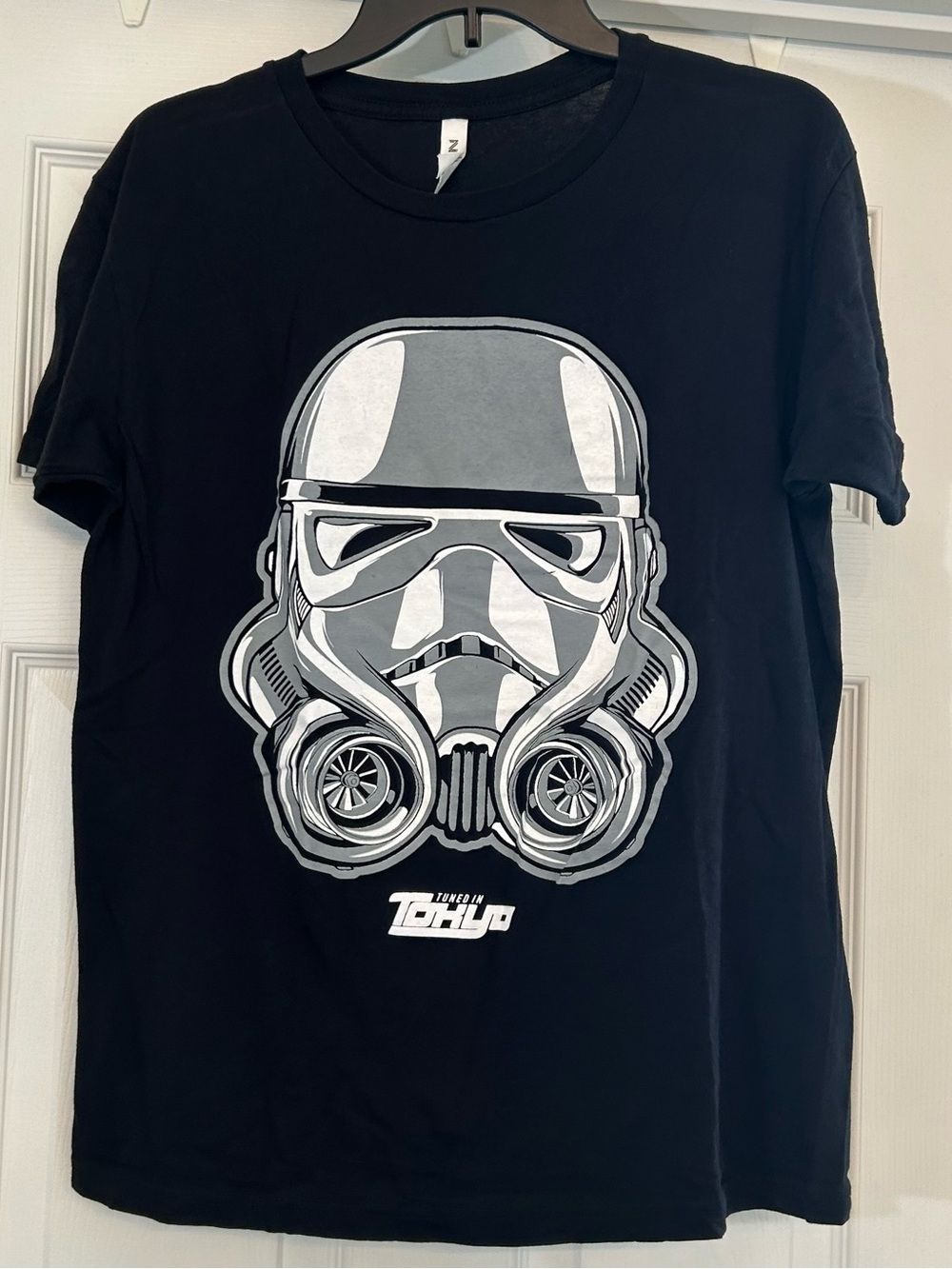 Black Men’s Cotton Graphic Stormtrooper Tee Size M